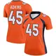 Legend Orange Women's Nate Adkins Denver Broncos Jersey