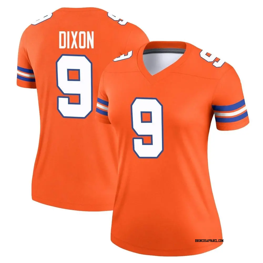 Legend Orange Women's Riley Dixon Denver Broncos Alternate Mile High Collection 1977 Throwback Jersey