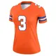 Legend Orange Women's Wil Lutz Denver Broncos Alternate Mile High Collection 1977 Throwback Jersey