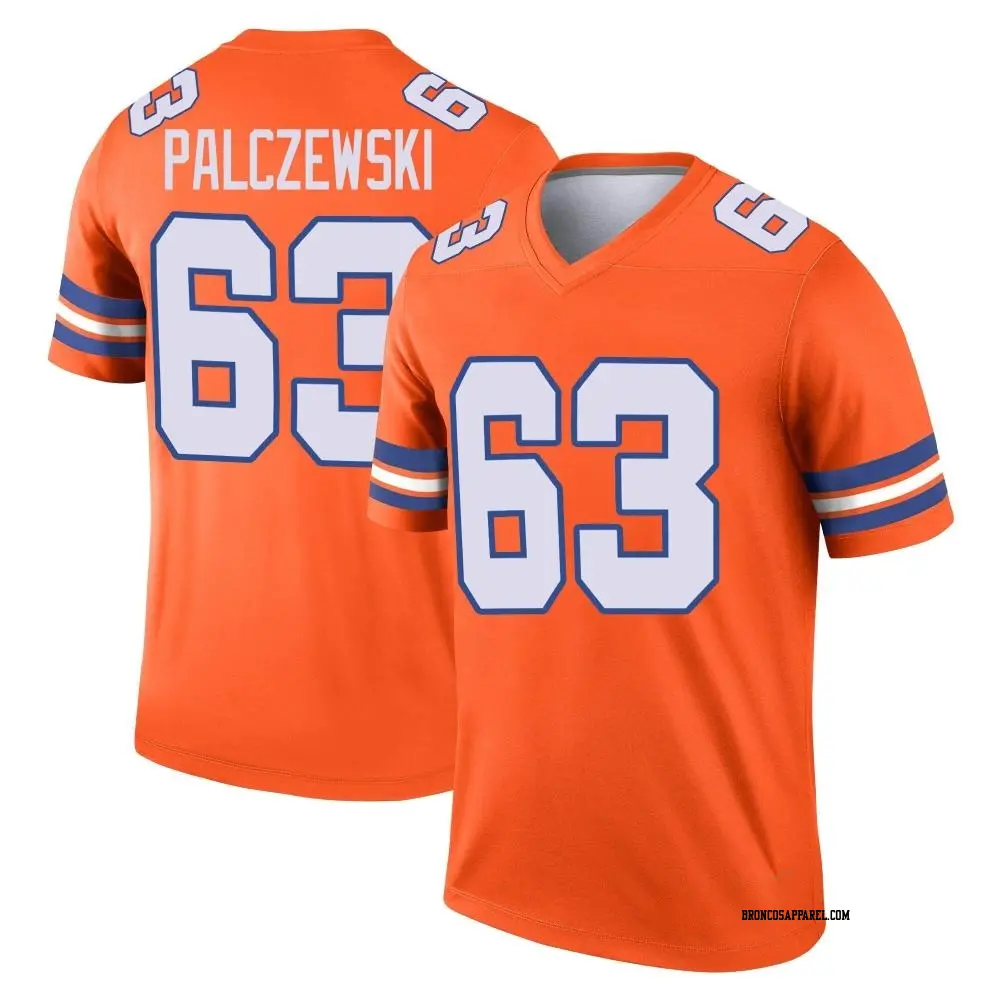 Legend Orange Youth Alex Palczewski Denver Broncos Alternate Mile High Collection 1977 Throwback Jersey