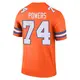 Legend Orange Youth Ben Powers Denver Broncos Alternate Mile High Collection 1977 Throwback Jersey