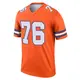 Legend Orange Youth Calvin Throckmorton Denver Broncos Alternate Mile High Collection 1977 Throwback Jersey