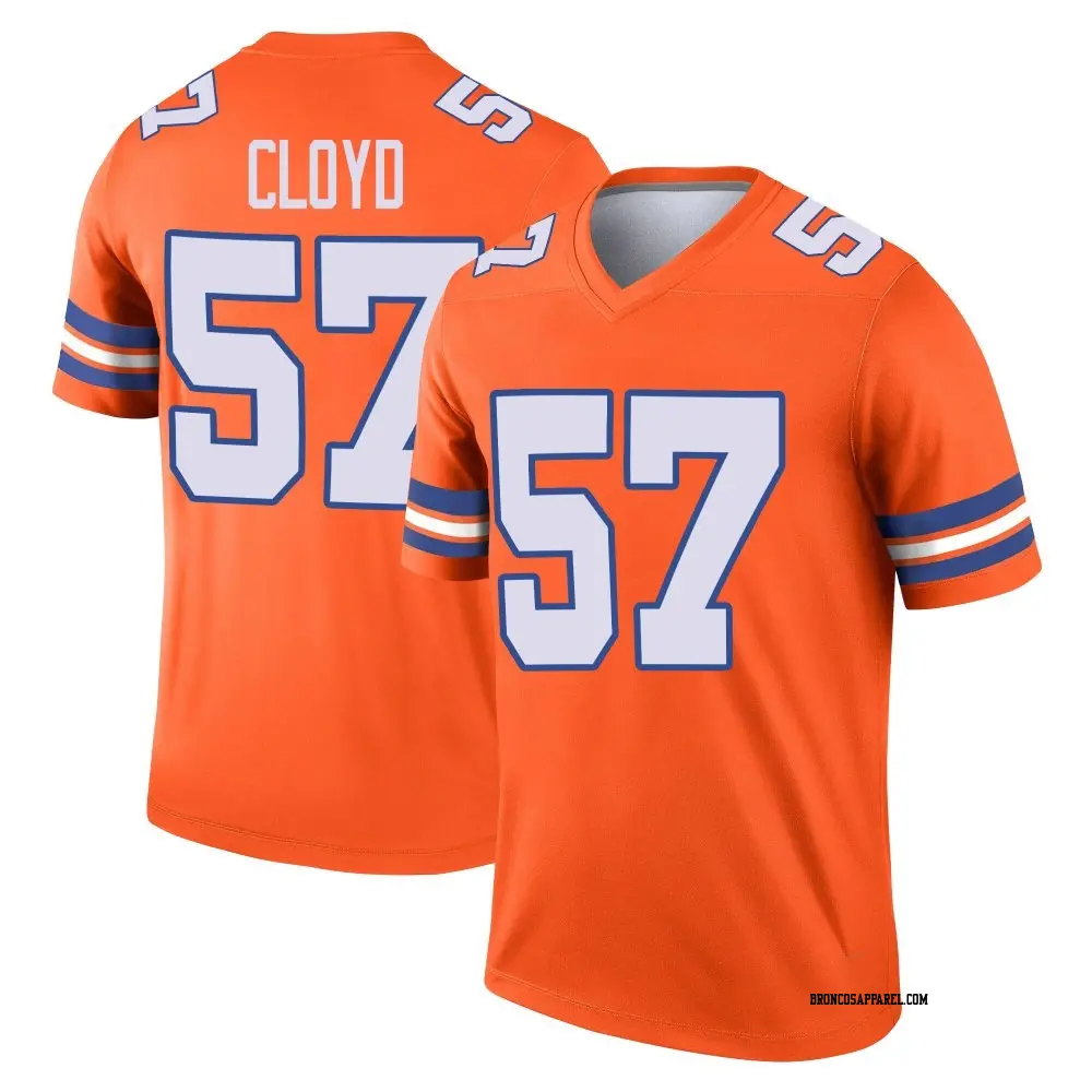 Legend Orange Youth K.J. Cloyd Denver Broncos Alternate Mile High Collection 1977 Throwback Jersey