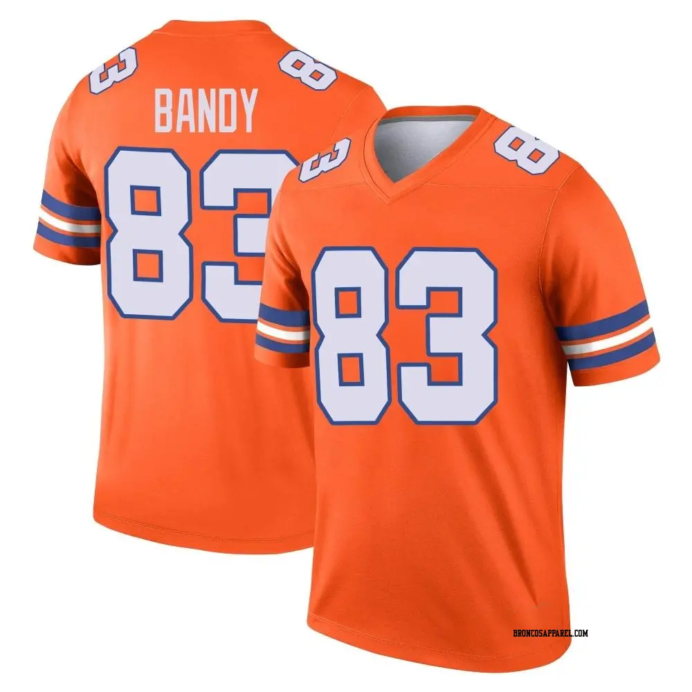 Legend Orange Youth Michael Bandy Denver Broncos Alternate Mile High Collection 1977 Throwback Jersey