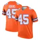 Legend Orange Youth Nate Adkins Denver Broncos Alternate Mile High Collection 1977 Throwback Jersey