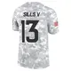 Limited Arctic Camo Men's David Sills V Denver Broncos 2024 Salute to Service Jersey