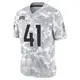 Limited Arctic Camo Men's Drew Sanders Denver Broncos 2024 Salute to Service Jersey