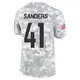 Limited Arctic Camo Men's Drew Sanders Denver Broncos 2024 Salute to Service Jersey