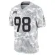 Limited Arctic Camo Men's John Franklin-Myers Denver Broncos 2024 Salute to Service Jersey