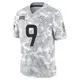 Limited Arctic Camo Men's Kendall Hinton Denver Broncos 2024 Salute to Service Jersey