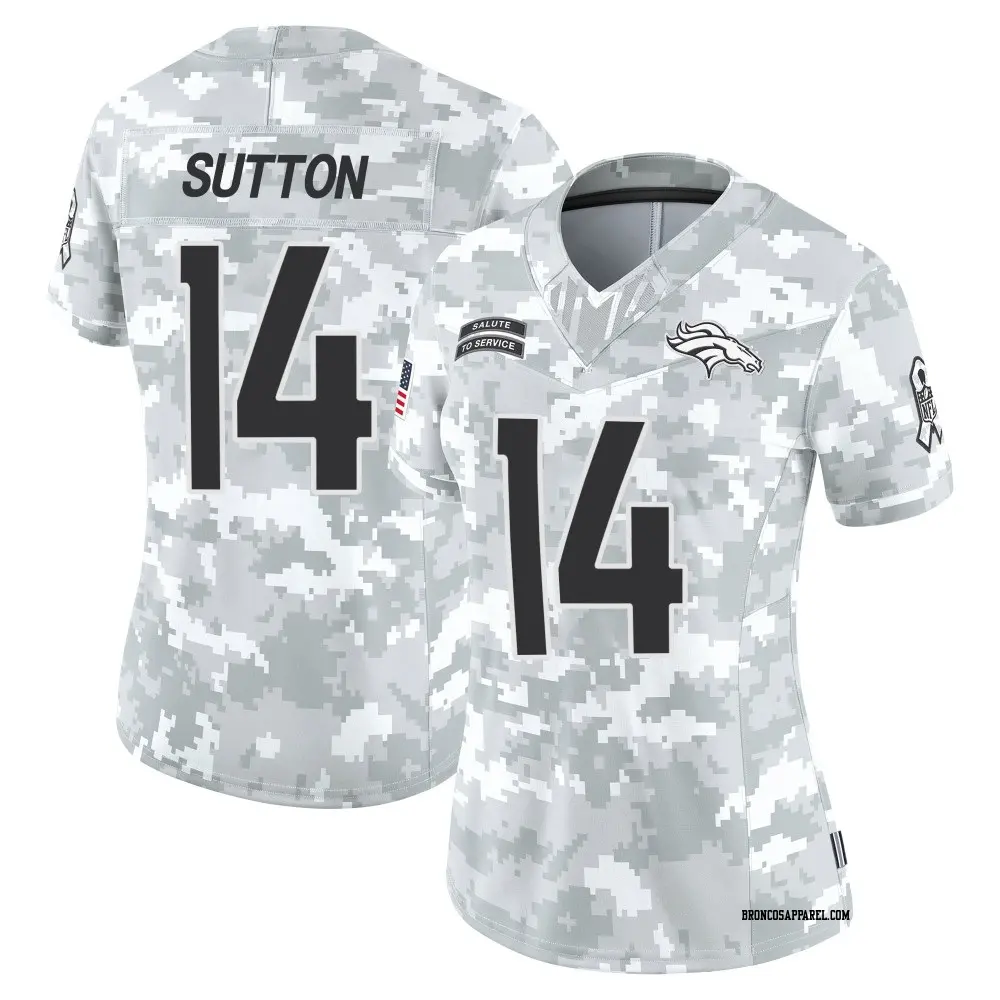 Limited Arctic Camo Women's Courtland Sutton Denver Broncos 2024 Salute to Service Jersey