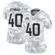 Limited Arctic Camo Women's Justin Strnad Denver Broncos 2024 Salute to Service Jersey