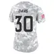 Limited Arctic Camo Women's Terrell Davis Denver Broncos 2024 Salute to Service Jersey