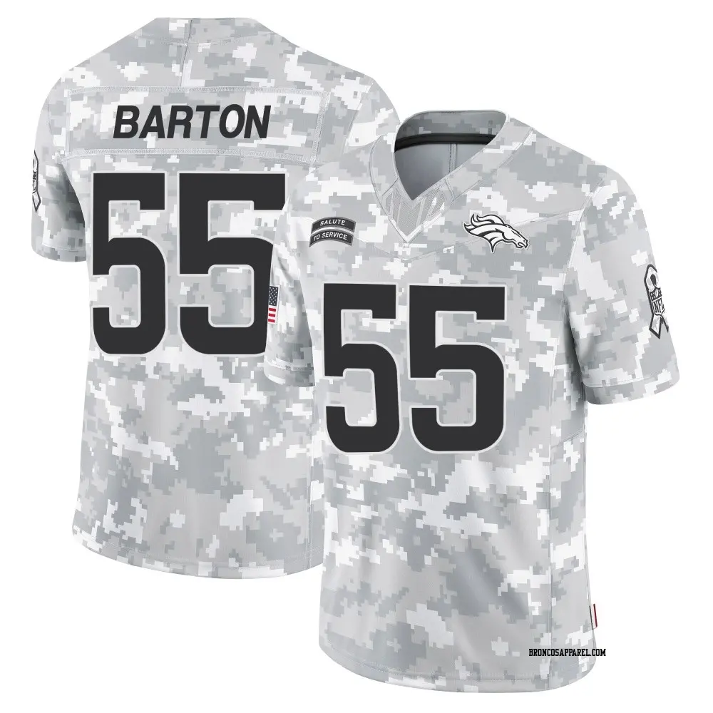 Limited Arctic Camo Youth Cody Barton Denver Broncos 2024 Salute to Service Jersey