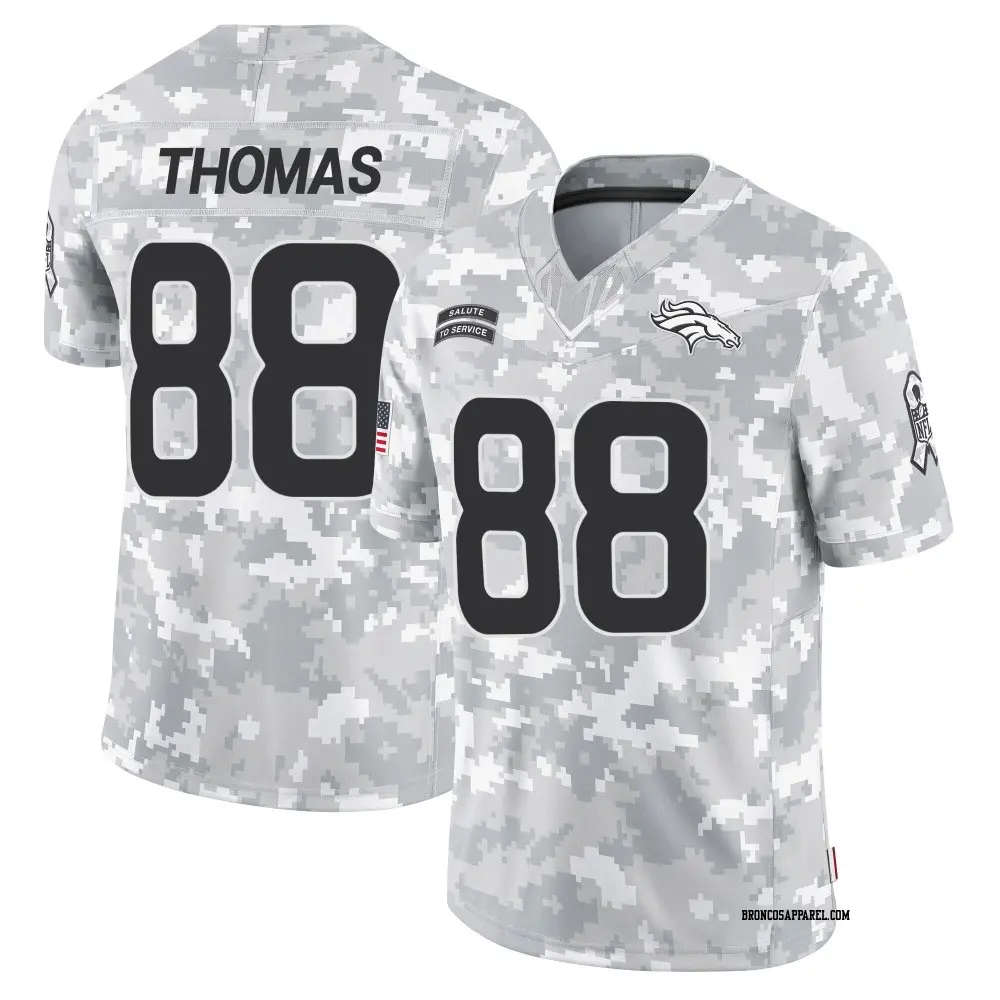 Limited Arctic Camo Youth Demaryius Thomas Denver Broncos 2024 Salute to Service Jersey