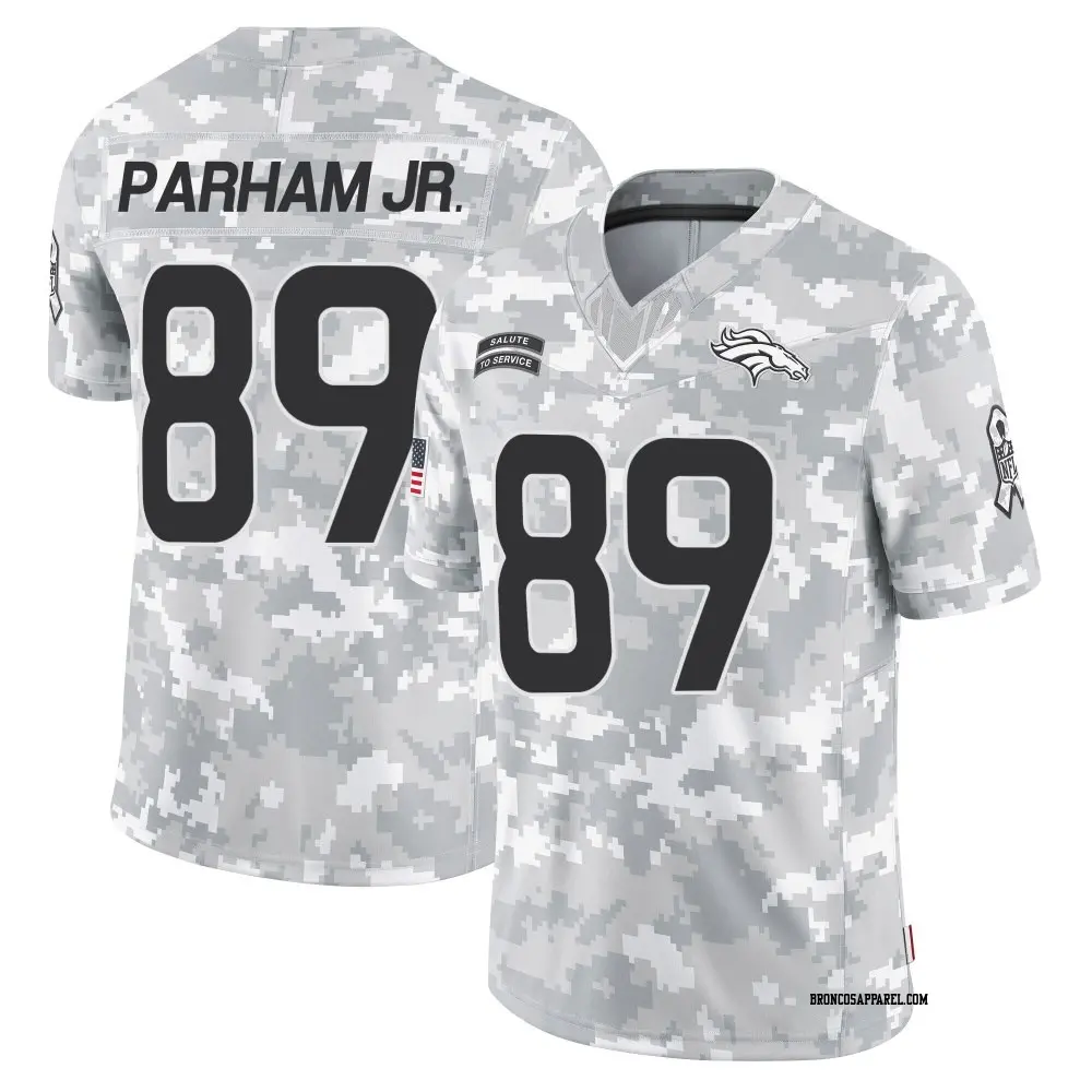 Limited Arctic Camo Youth Donald Parham Jr. Denver Broncos 2024 Salute to Service Jersey