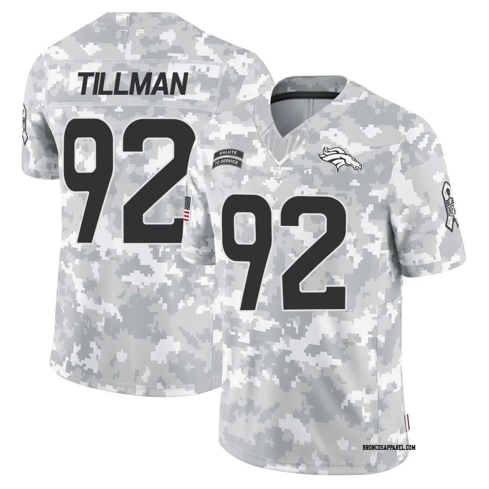 Limited Arctic Camo Youth Dondrea Tillman Denver Broncos 2024 Salute to Service Jersey