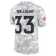 Limited Arctic Camo Youth Javonte Williams Denver Broncos 2024 Salute to Service Jersey