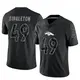 Limited Black Men's Alex Singleton Denver Broncos Reflective Jersey