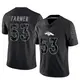 Limited Black Men's Andrew Farmer Denver Broncos Reflective Jersey