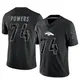 Limited Black Men's Ben Powers Denver Broncos Reflective Jersey