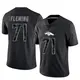 Limited Black Men's Cam Fleming Denver Broncos Reflective Jersey