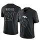 Limited Black Men's Damarri Mathis Denver Broncos Reflective Jersey