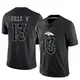 Limited Black Men's David Sills V Denver Broncos Reflective Jersey