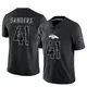 Limited Black Men's Drew Sanders Denver Broncos Reflective Jersey