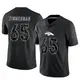 Limited Black Men's Gary Zimmerman Denver Broncos Reflective Jersey