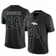 Limited Black Men's Jamaal Charles Denver Broncos Reflective Jersey