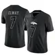 Limited Black Men's John Elway Denver Broncos Reflective Jersey