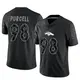 Limited Black Men's Mike Purcell Denver Broncos Reflective Jersey