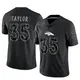 Limited Black Men's Reese Taylor Denver Broncos Reflective Jersey