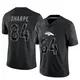 Limited Black Men's Shannon Sharpe Denver Broncos Reflective Jersey