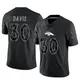 Limited Black Men's Terrell Davis Denver Broncos Reflective Jersey