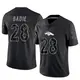 Limited Black Men's Tyler Badie Denver Broncos Reflective Jersey