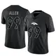 Limited Black Men's Zach Allen Denver Broncos Reflective Jersey