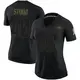 Limited Black Women's Justin Strnad Denver Broncos 2020 Salute To Service Jersey