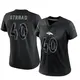 Limited Black Women's Justin Strnad Denver Broncos Reflective Jersey