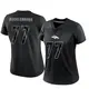 Limited Black Women's Karl Mecklenburg Denver Broncos Reflective Jersey