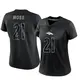 Limited Black Women's Riley Moss Denver Broncos Reflective Jersey