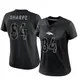 Limited Black Women's Shannon Sharpe Denver Broncos Reflective Jersey