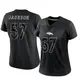 Limited Black Women's Tom Jackson Denver Broncos Reflective Jersey