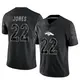 Limited Black Youth Brandon Jones Denver Broncos Reflective Jersey