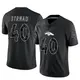 Limited Black Youth Justin Strnad Denver Broncos Reflective Jersey