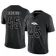 Limited Black Youth Nate Adkins Denver Broncos Reflective Jersey