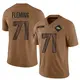 Limited Brown Men's Cam Fleming Denver Broncos 2023 Salute To Service Jersey