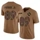 Limited Brown Men's Donald Parham Jr. Denver Broncos 2023 Salute To Service Jersey