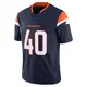 Limited Navy Men's Justin Strnad Denver Broncos Alternate Vapor F.U.S.E. Jersey